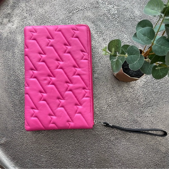 👛 ZADIG & VOLTAIRE Uma Leather Wristlet Clutch - Pink - Picture 2 of 6